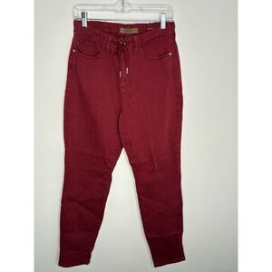 Judy Blue Airplane Mode High Rise Red Skinny Pants Womens 7 / 28 Garment Dyed